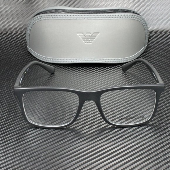 Emporio Armani Men's Matte Black Eyeglasses!